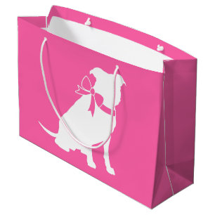 Pit Bull Dog Babydusche Pink Girl Pitbull Große Geschenktüte