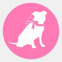 Pit Bull Dog Babydusche Pink Girl Pitbull