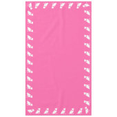 Pit Bull Dog Babydusche Pink Girl Pitbull Tischdecke (Vorderseite)