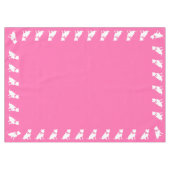 Pit Bull Dog Babydusche Pink Girl Pitbull Tischdecke (Vorderseite (Horizontal))