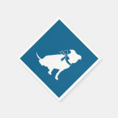 Pit Bull Dog Babydusche Serviette (Ecke)