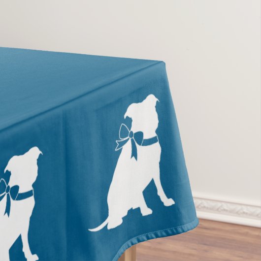Pit Bull Dog Babydusche Tischdecke (Beispiel)