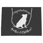 Pit Bull Dog Babydusche Welpe Pitbull Große Geschenktüte (Vorderseite)