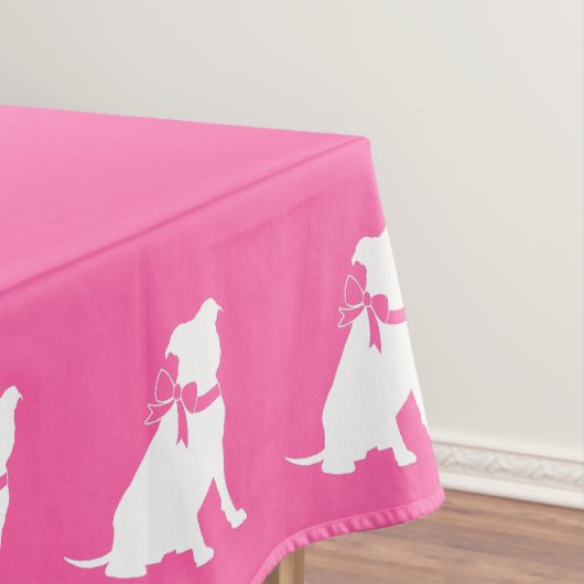 Pit Bull Dog Babydusche Welpe Tischdecke (Beispiel)