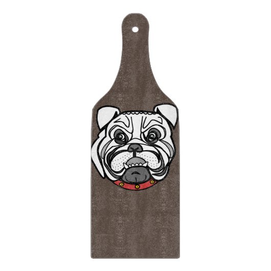 Pit bull Dog Cutting Board Your Colors Schneidebrett (Vorderseite)