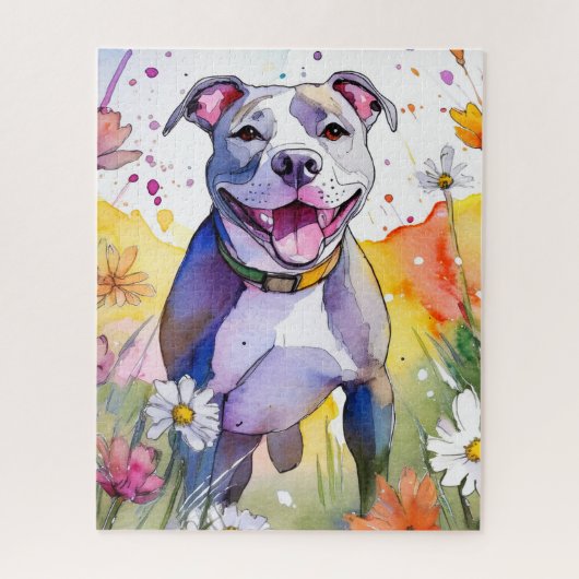 Pit Bull Dog Jigsaw Puzzle (Vertikal)