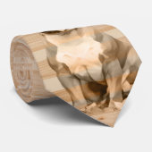 Pit Bull Dog Men's Krawatte Wood Brown (Gerollt)