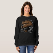 Pit Bull Dog mit Kolben Sweatshirt (Vorne ganz)