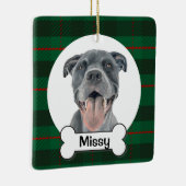 Pit bull Dog Ornament, Blue Staffy Ornament (Rechts)