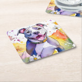 Pit Bull Dog Paper Untersetzer (angewinkelt)