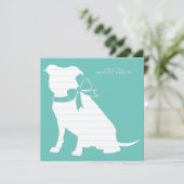 Pit Bull Dog Puppy Pitbull Danke Karte (Stehend Vorderseite)