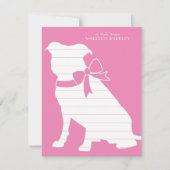 Pit Bull Dog Puppy Pitbull Danke Karte (Vorderseite)