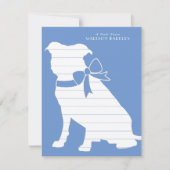 Pit Bull Dog Puppy Pitbull Dankeskarte (Vorderseite)