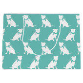 Pit Bull Dog Puppy Pitbull Große Geschenktasche Geschenktüte (Vorderseite)
