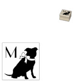 Pit Bull Dog Puppy Pitbull Gummistempel (Stempel)