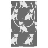 Pit Bull Dog Puppy Pitbull Kleine Geschenktasche Kleine Geschenktüte (Rückseite)