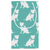 Pit Bull Dog Puppy Pitbull Kleine Geschenktasche Kleine Geschenktüte (Rückseite)