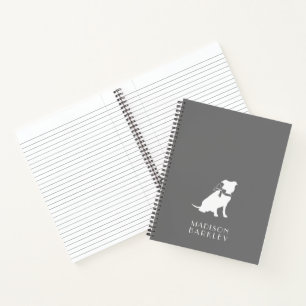 Pit Bull Dog Puppy Pitbull Notebook Notizblock