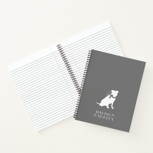 Pit Bull Dog Puppy Pitbull Notebook Notizblock (Innenseite)