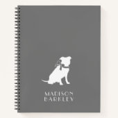 Pit Bull Dog Puppy Pitbull Notebook Notizblock (Vorderseite)