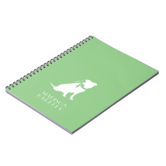 Pit Bull Dog Puppy Pitbull Notebook Notizblock (Linke Seite)