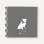 Pit Bull Dog Puppy Pitbull Notebook Notizblock (Vorderseite)