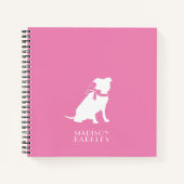 Pit Bull Dog Puppy Pitbull Notebook Notizblock (Vorderseite)