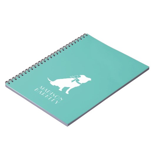 Pit Bull Dog Puppy Pitbull Notebook Notizblock (Linke Seite)