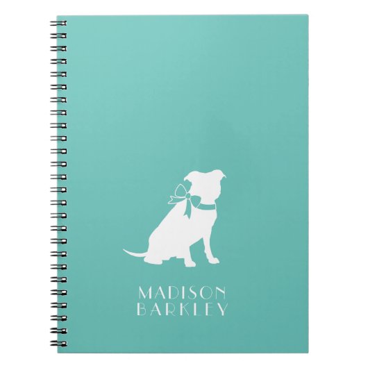 Pit Bull Dog Puppy Pitbull Notebook Notizblock (Vorderseite)