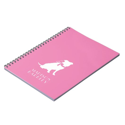 Pit Bull Dog Puppy Pitbull Notebook Notizblock (Linke Seite)