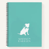 Pit Bull Dog Puppy Pitbull Notebook Notizblock (Vorderseite)