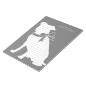 Pit Bull Dog Puppy Pitbull Notepad Notizblock (angewinkelt)