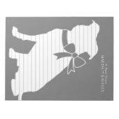 Pit Bull Dog Puppy Pitbull Notepad Notizblock (Vorderseite)