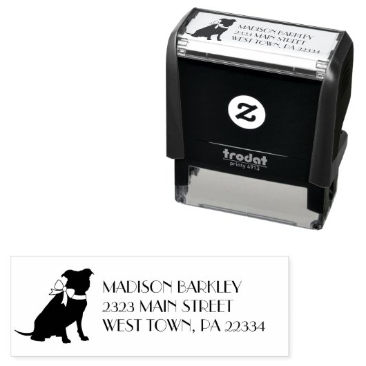 Pit Bull Dog Puppy Pitbull Permastempel (Beispiel)