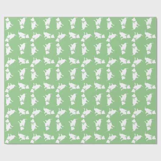 Pit Bull Dog Puppy Pitbull Wrapping Paper Geschenkpapier (Flach)