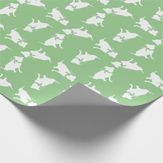 Pit Bull Dog Puppy Pitbull Wrapping Paper Geschenkpapier (Ecke)