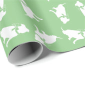Pit Bull Dog Puppy Pitbull Wrapping Paper Geschenkpapier (Rolleneckpunkt)