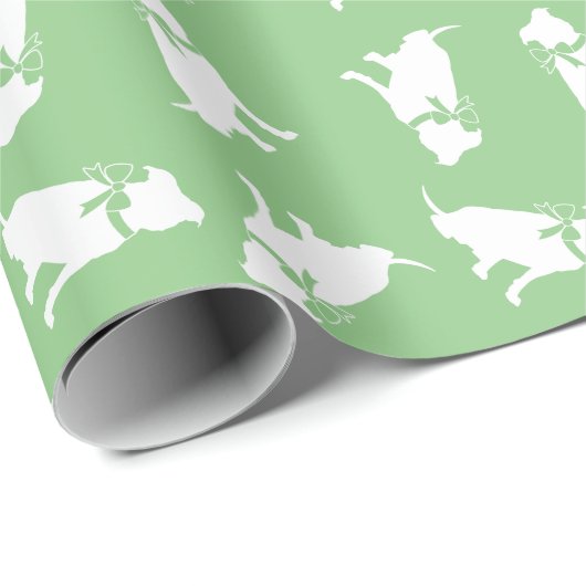 Pit Bull Dog Puppy Pitbull Wrapping Paper Geschenkpapier (Rolleneckpunkt)