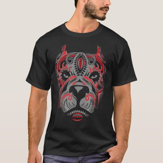 Pit Bull Dog Sugar Head T-Shirt (Vorderseite)