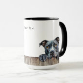 Pit Bull Dog Tasse (VorderseiteRechts)