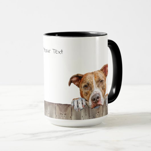 Pit Bull Dog Tasse (VorderseiteRechts)