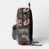 Pit Bull-Foto hinzufügen Anpassen Bedruckter Rucksack (Rechts)