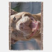 Pit Bull-Foto hinzufügen Anpassen Decke (Vorderseite Vertikal)