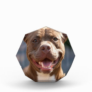 Pit Bull-Foto hinzufügen Anpassen Fotoblock