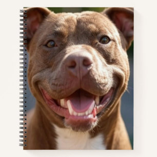 Pit Bull-Foto hinzufügen Anpassen Notizblock