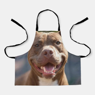 Pit Bull-Foto hinzufügen Anpassen Schürze