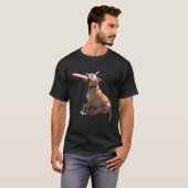 Pit Bull Frisbee Graphic Pit Bull Terrier print Do T-Shirt (Vorne ganz)