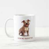 Pit Bull Funny Personalisiert Kaffeetasse (Links)