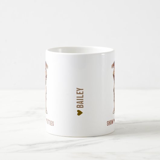 Pit Bull Funny Personalized Kaffeetasse (Mittel)