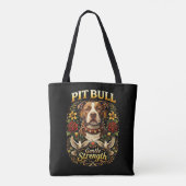 Pit Bull: Gentle Strength Tasche (Rückseite)